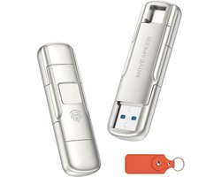 512GB USB3.2 Solid State Flash Drive met 520MB/s Speeds, AES256 Encryptie & Vingerafdrukencryptie, Type C
