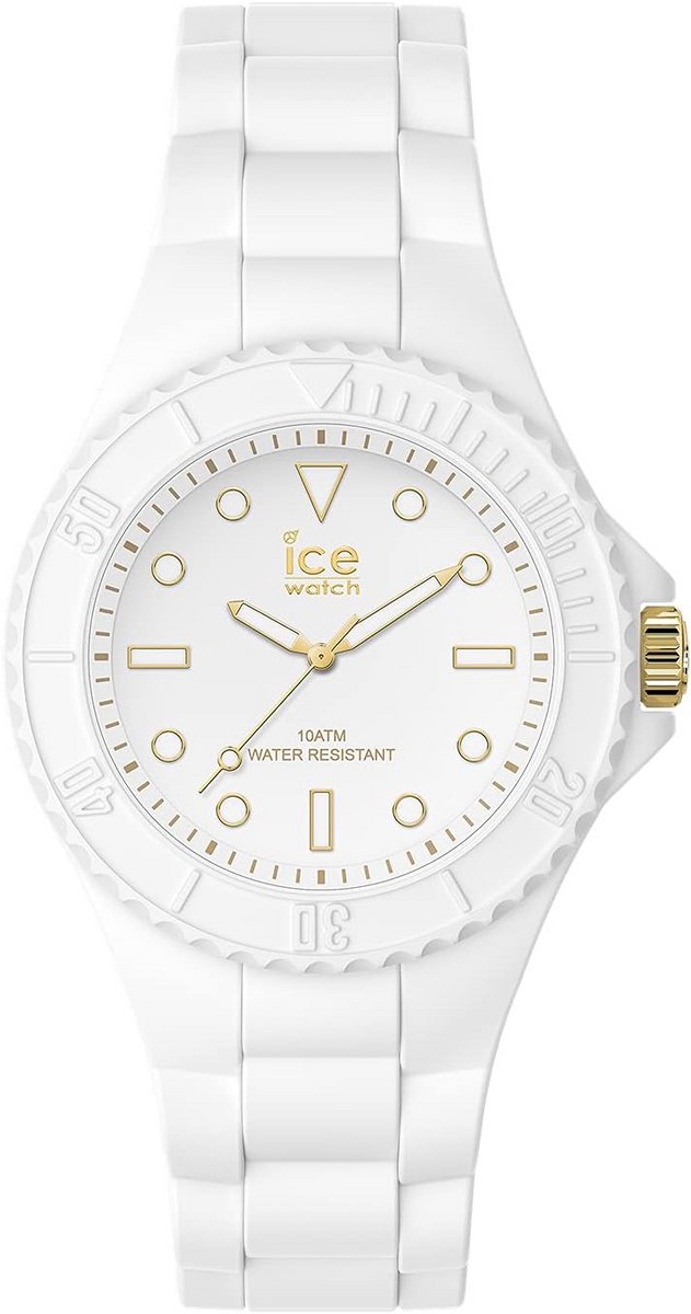 Wit damenhorloge met siliconen armband - ICE generation White gold