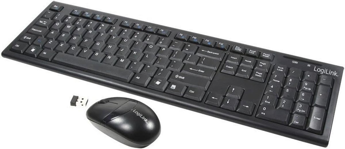 Draadloos Toetsenbord en Muis Combinatie met 2,4 GHz Technologie QWERTZ Zwart
