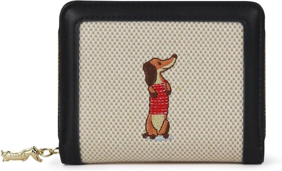 Quenchy London Dames Echt Lederen Tasje met Munt Zakje, Zwarte Quenchy London Dames Echt Lederen Tasje met Munt Zakje, Zwarte