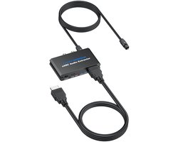 HDMI eARC Audio Extractor naar RCA, Optisch en 3.5mm met Surround Sound Ondersteuning