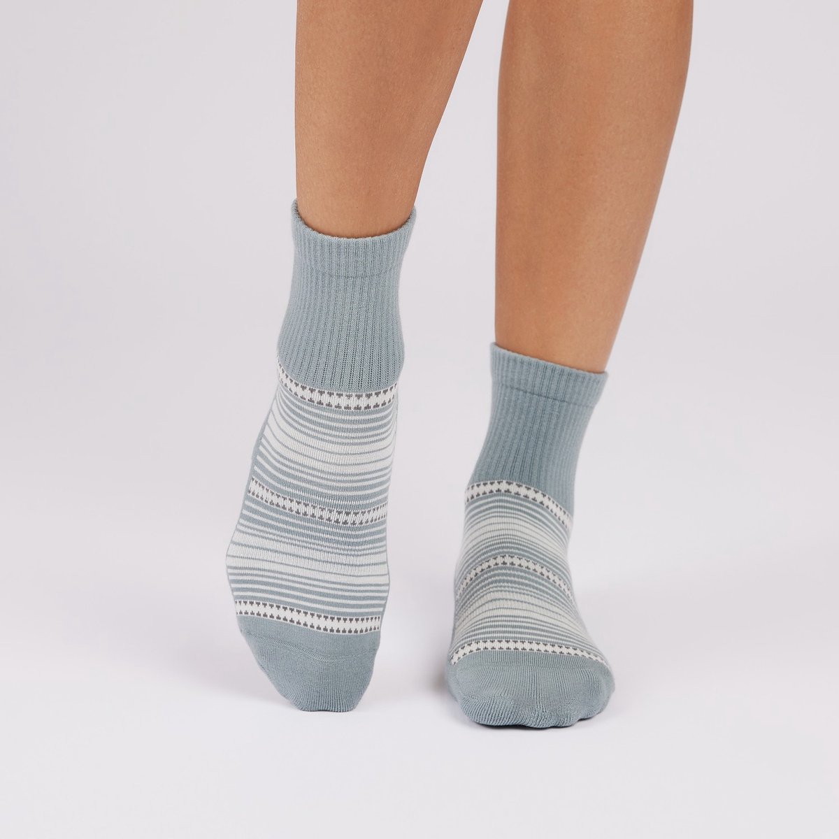 Tavi Aria Yoga Ankle Grip Socks - Blauw/Grijs - 36-39