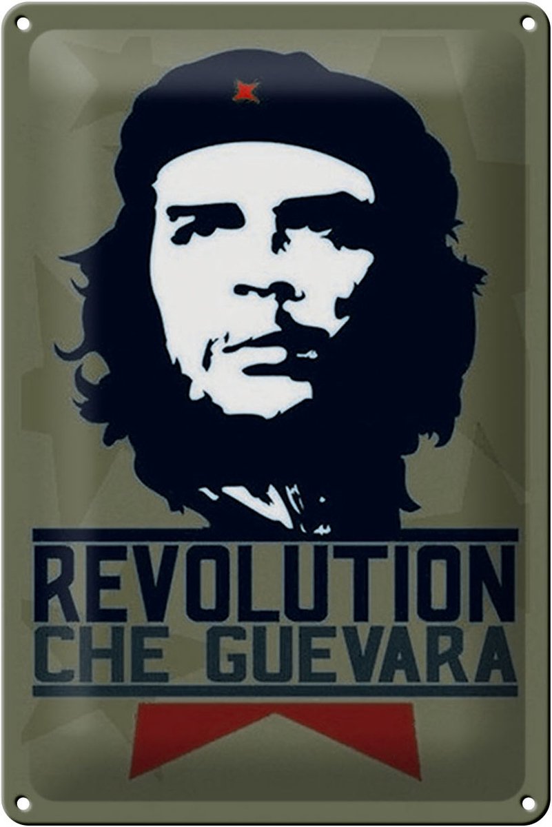 Blechschild Retro 20x30cm Revolution Che Guevara Kuba