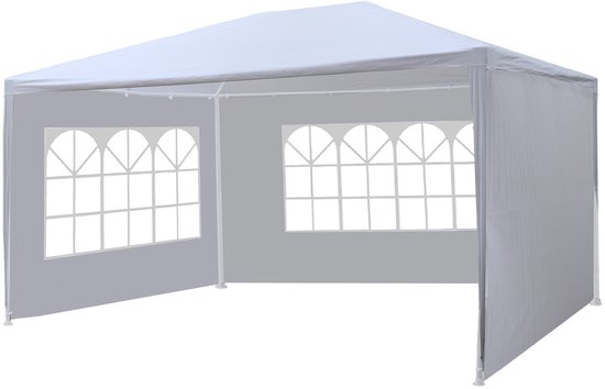 Tente de fête 3x4m blanche économique