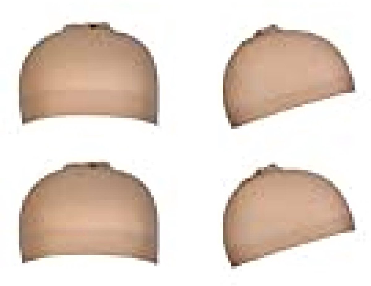 Pruikenkapje, nylon pruikkapjes, haarnetje, rekbaar (4 stuks)