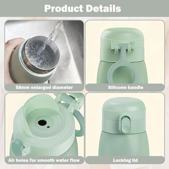 Draagbare babyflessenwarmer met digitale temperatuurregeling en 500 ml capaciteit — afbeelding 5