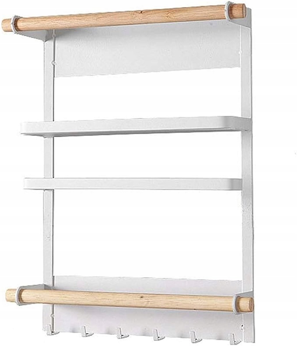 Magnetische Keuken Organizer Plank voor Koelkast/Wasmachine - Wit