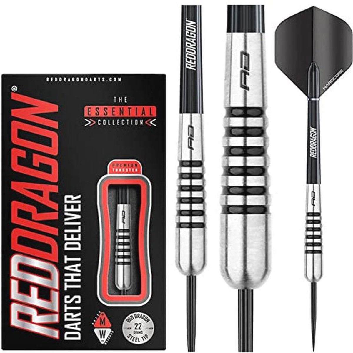 Professionele Tungsten Dartpijlen met Grip en Vluchten - 21g tot 30g