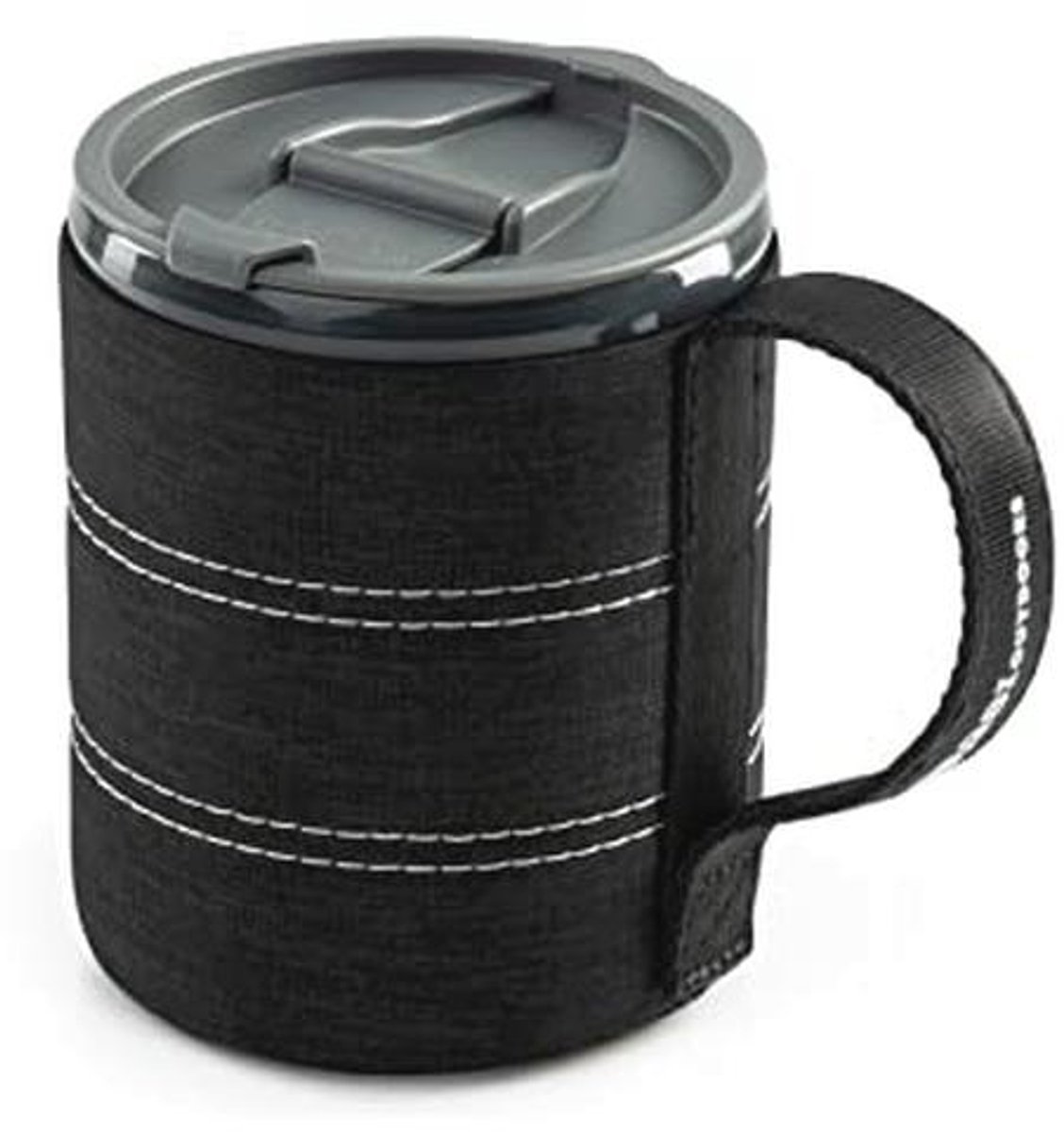 Zwarte Backpacker Mok