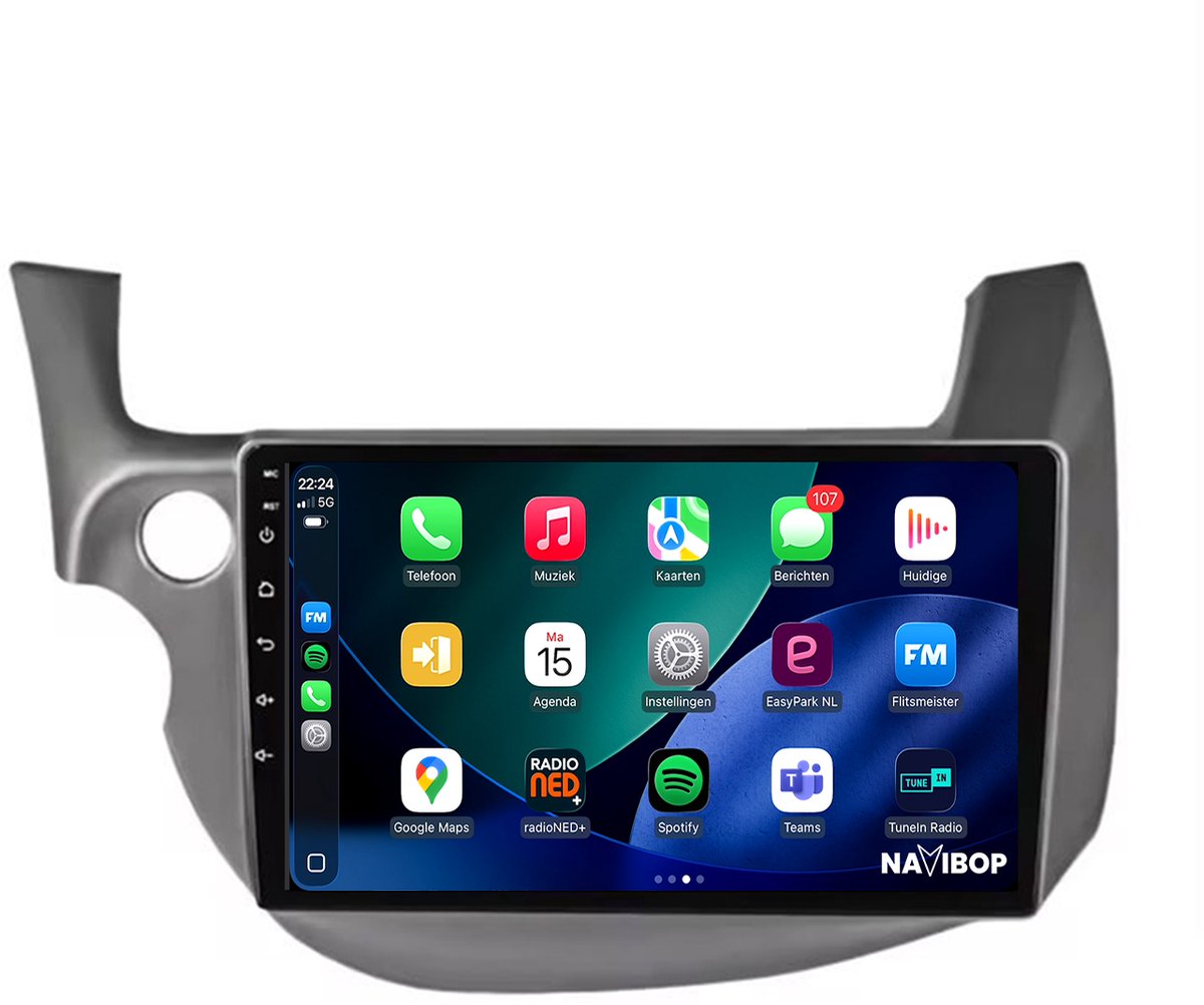 9-Inch Android Autoradio | CarPlay & Android Auto | Geschikt voor Honda Jazz 2008-2015