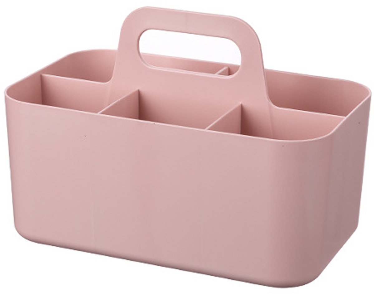 Ynkkvre -Multifunctionele Mand Organizer - 5 vakken - draagbare knutselmand, bureaumand voor kunst, make-up, kantoorbenodigdheden, 24 x 15 x 11,2