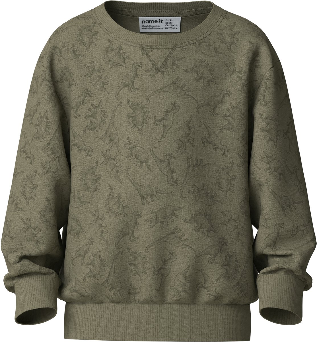 NAME IT - NMMVIMO LS NREG AOP SWEAT BRU Jongens Trui