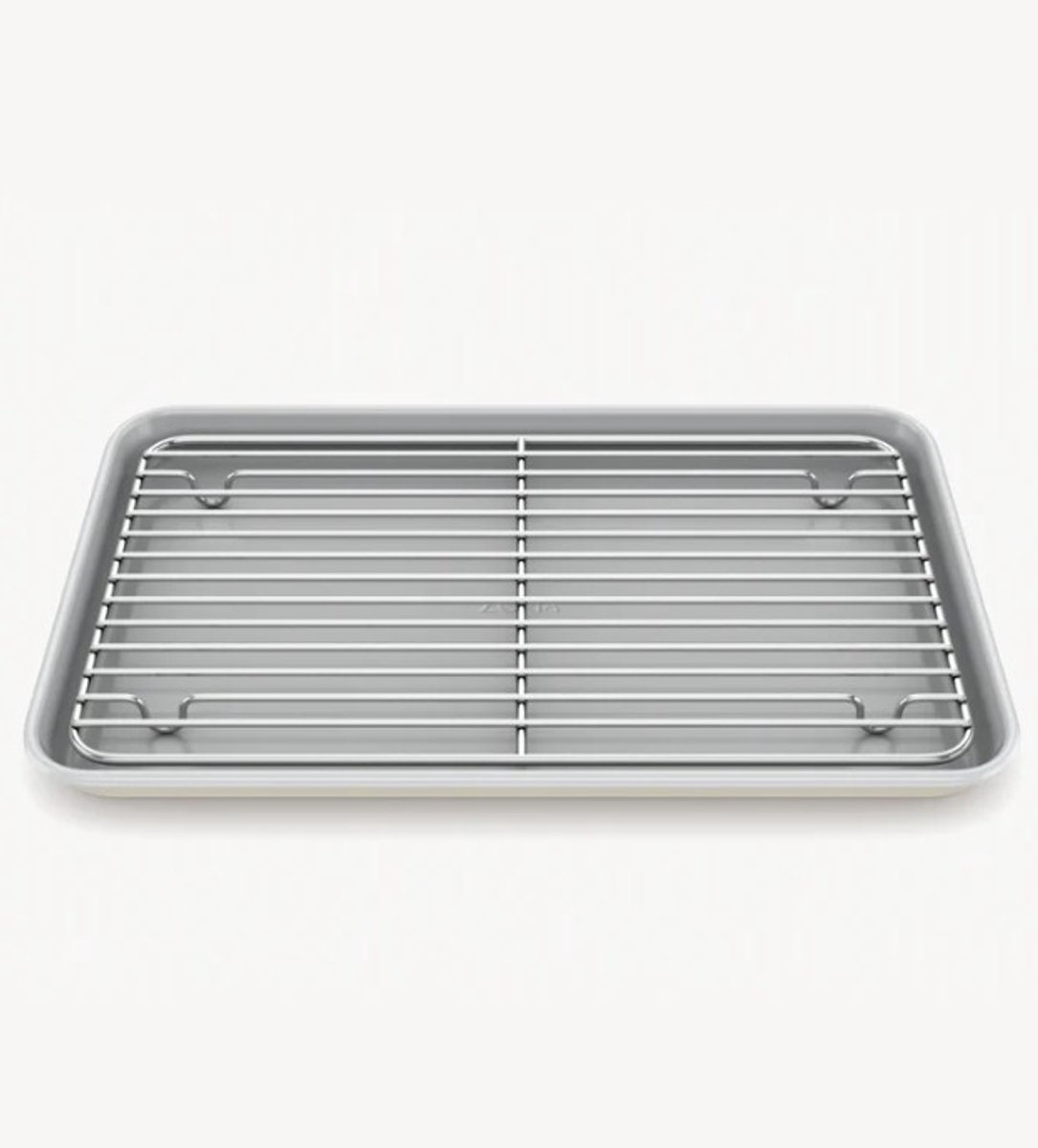 Zoha Bakplaat met Afkoelrooster 39,5 × 26,8 cm – PFAS-vrij – Keramische Antiaanbak – Beige