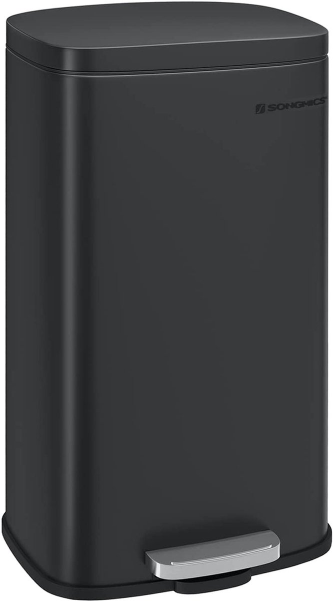 Keukenprullenbak – 30L – Zwart