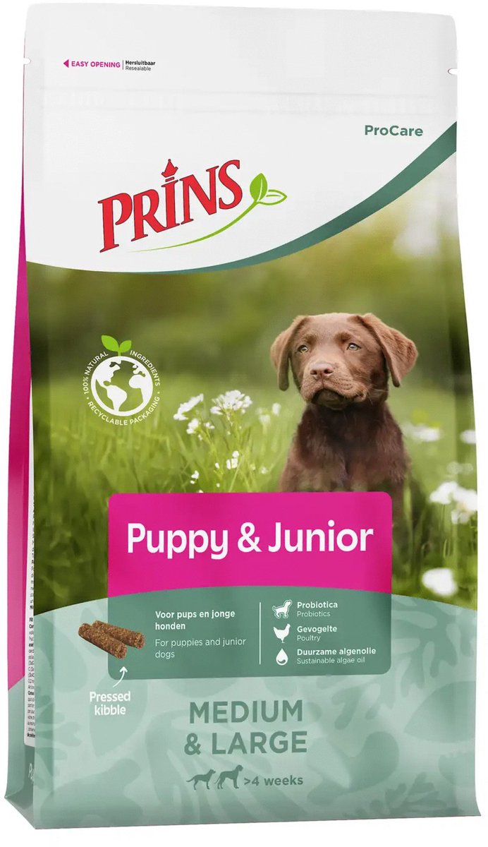 Prins ProCare Puppy & Junior Perfect Start - Hondenvoer - Gevogelte - 3 kg
