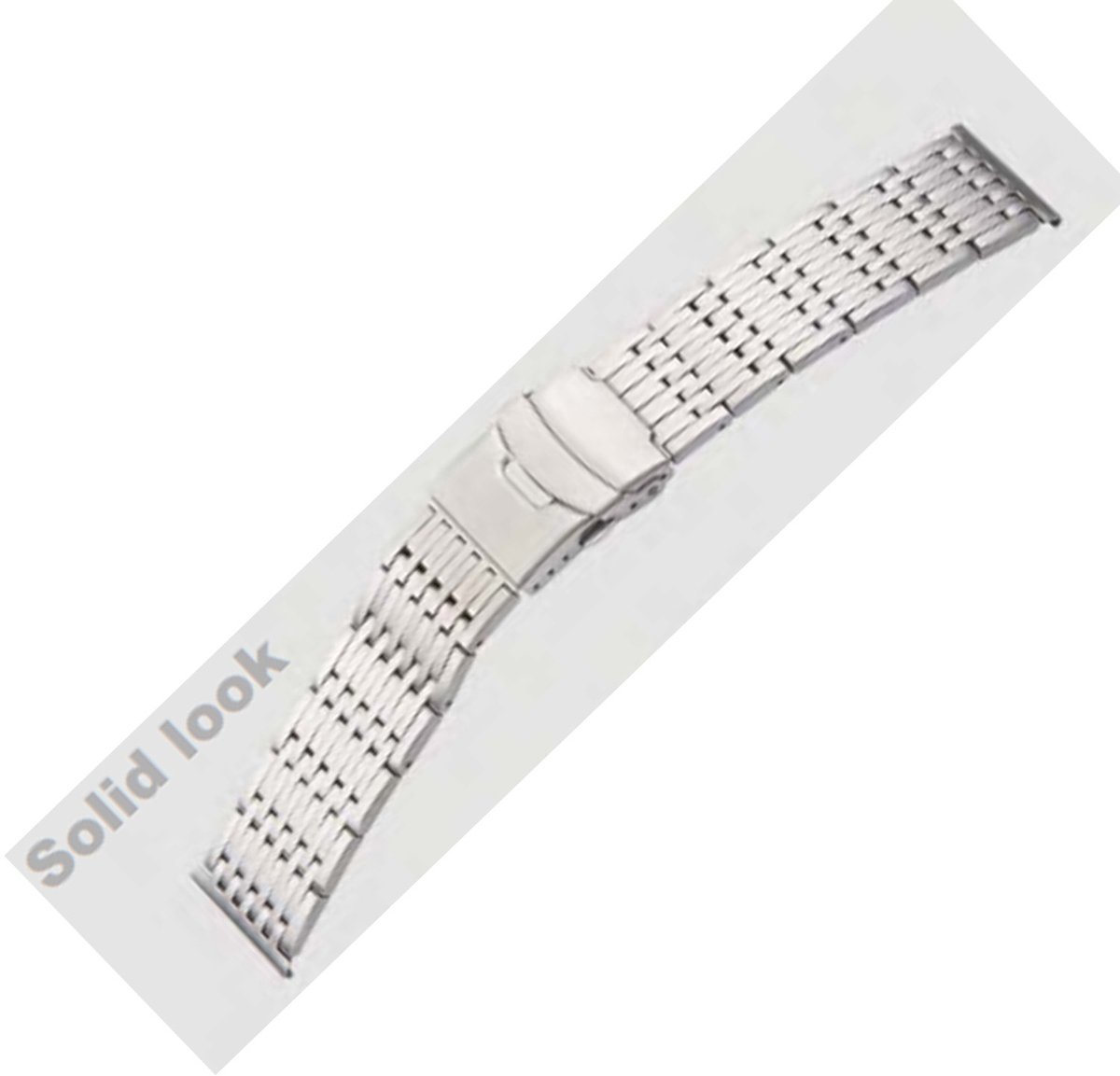 Horlogeband Metaal Ambassador Staal Mat - 24mm