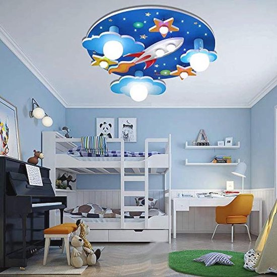Dimbare Plafondlamp voor Kinderkamer in Kosmisch Sterrenontwerp - Decoratieve Verlichting voor Jongens en Meisjes van Merkloos — afbeelding 3