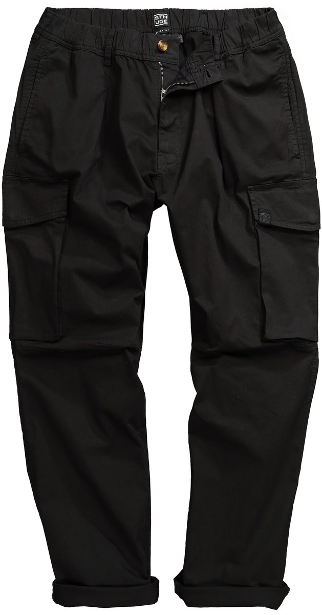 STHUGE - Heren - Cargobroek Buik-Fit Baggy-Fit - Zwart - Maat 62