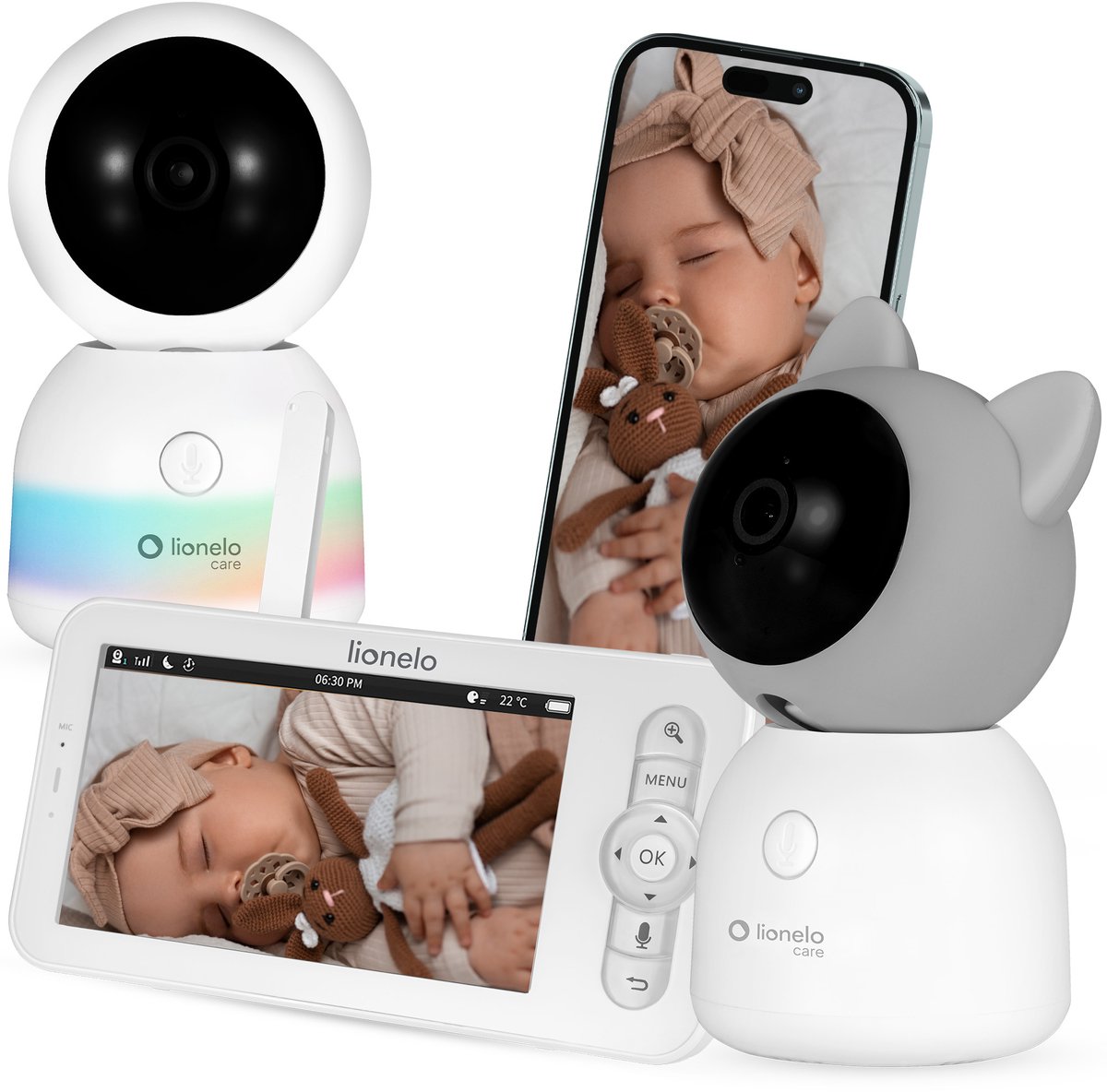 Lionelo Babyline 9.2 Babyfoon met Full HD Camera - BrandLine Group Sp. z o.o. - €179,99