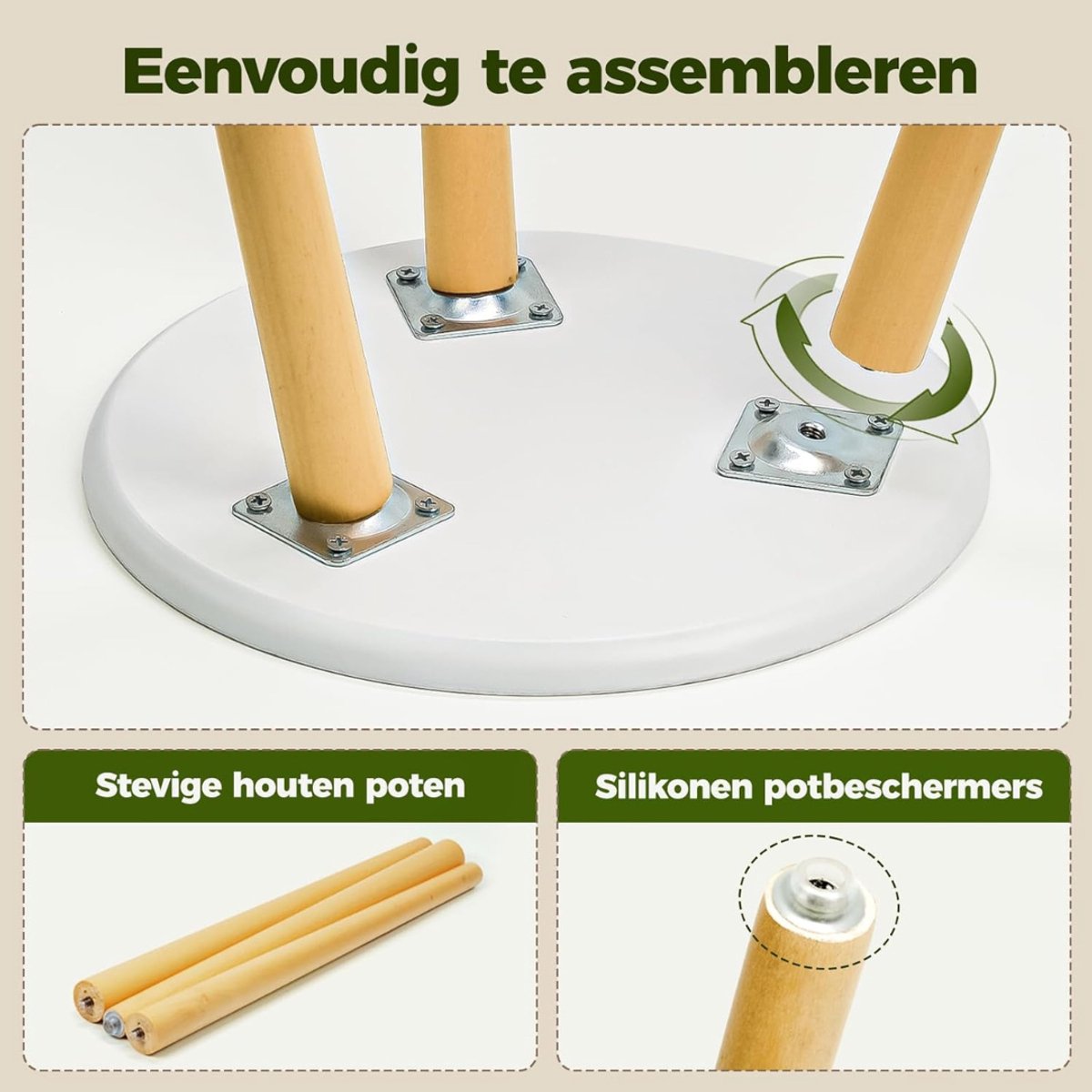 White-Label® Plantentafel - Plantenstandaard voor Binnen - Plantenzuil