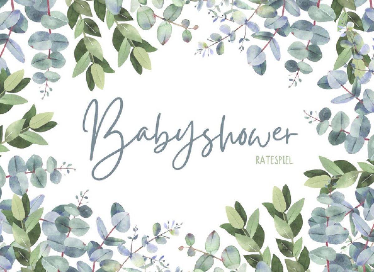 Babyshower Ratespiel: 20 kaarten voor leuke Babyparty spellen