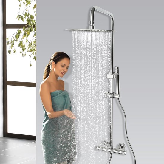 Ibenzoa® Douchesysteem met Instelbare Thermostaat en Luxe Regendouche voor een