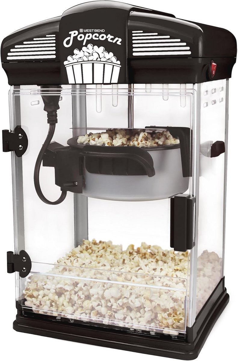 4 Qt Popcorn Popper voor Thuisbioscoop - Roestvrij Staal