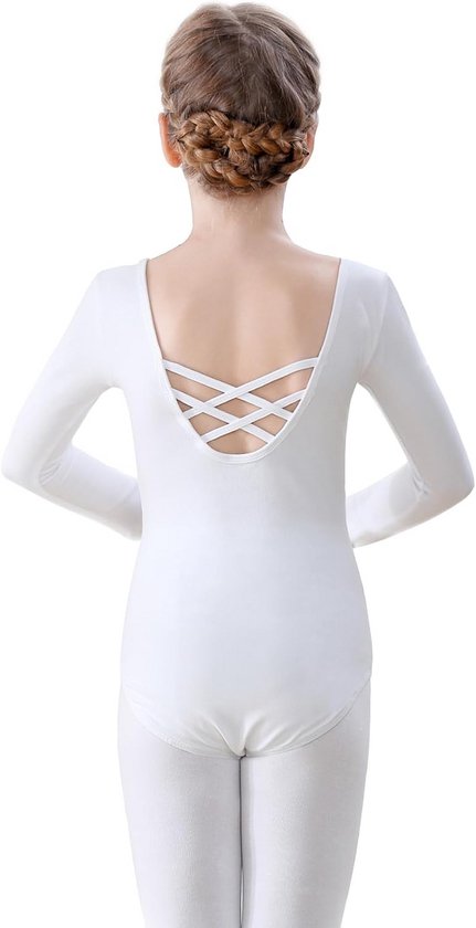 DANSHOW Dames Basic Dans Turnpakje voor Ballet Lange Mouw Team Ballet Turnpakje Volwassen Danskleding, Zwart-korte mouw, S