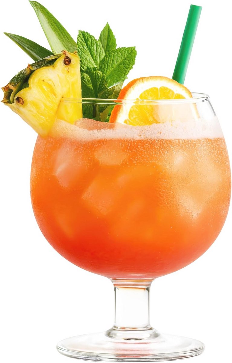Grote Vissenkom voor Cocktails - 1,3L Drinkbeker voor Feestelijke Drankjes