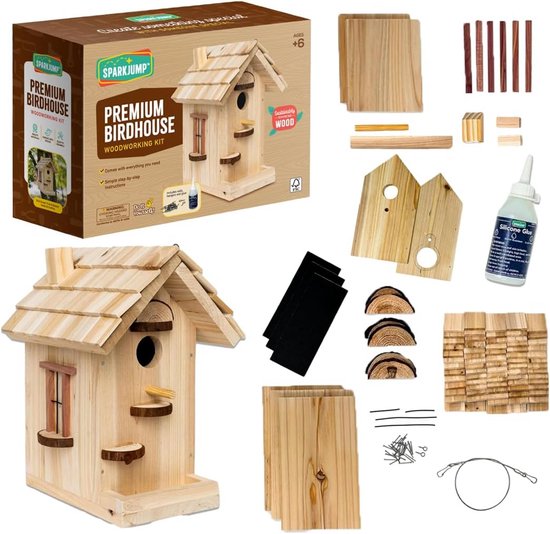 Vogelhuisje bouwpakket / DIY Mezen Nestkast