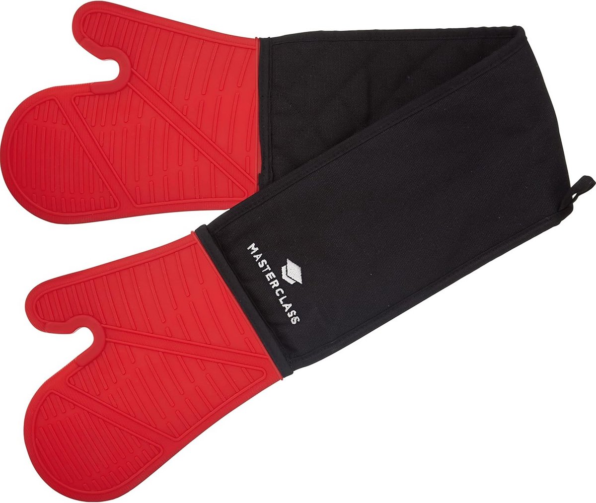 Dubbele Ovenhandschoenen van Silicone en Katoen - Hittebestendig, Waterdicht, Antislip en Lange Manchetten