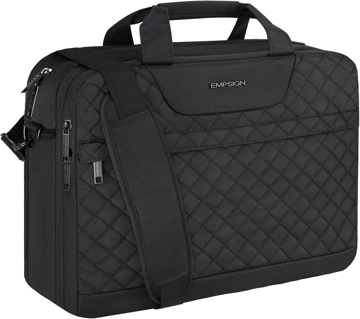 Grote Capaciteit 17 Inch Laptoptas - Waterafstotende Expandable Aktetas voor Dames en Heren - Perfect voor Kantoor, Reizen en Zakelijk Gebruik