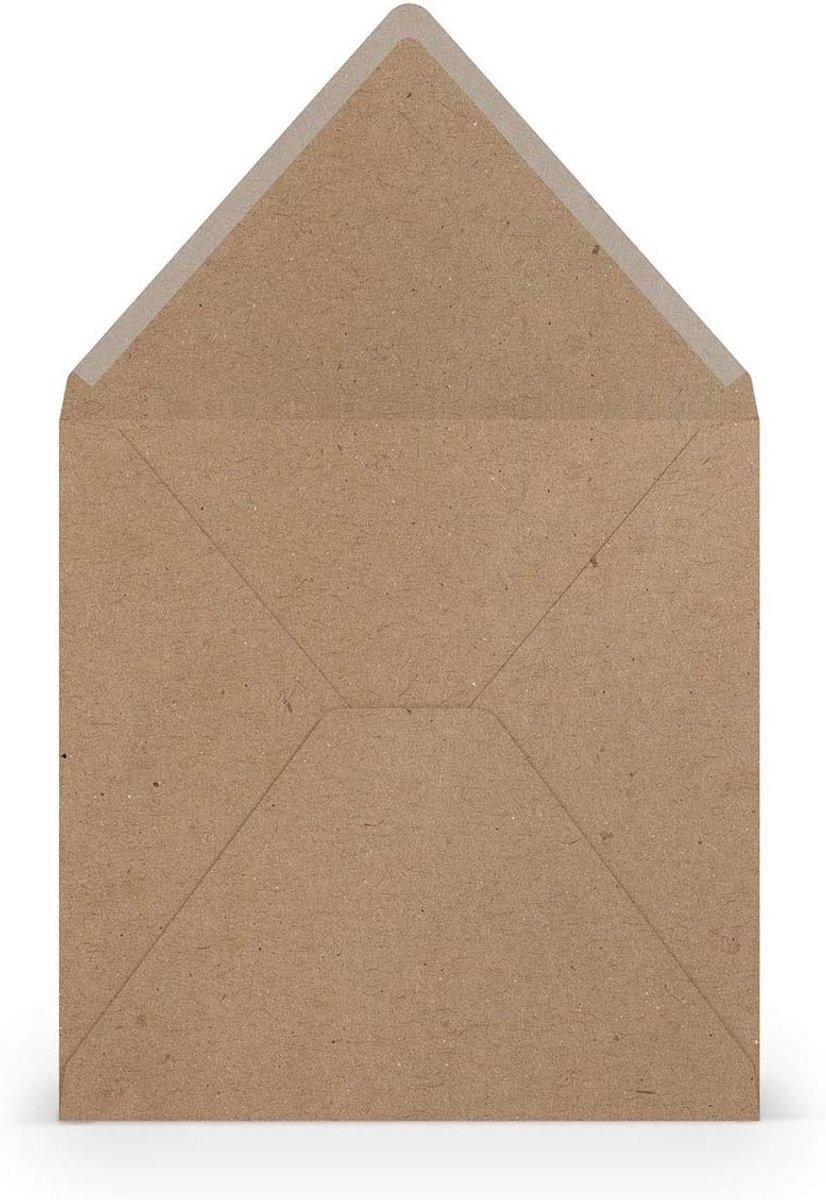 Vierkante Enveloppen Kraftpapier 16,4 x 16,4 cm Bruiloft en Feestelijke Brieven