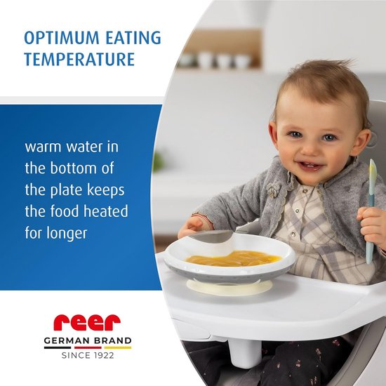 Warmhoudbord met zuignap voor baby’s – Antislip eetservies dat maaltijden langer warm houdt — afbeelding 3