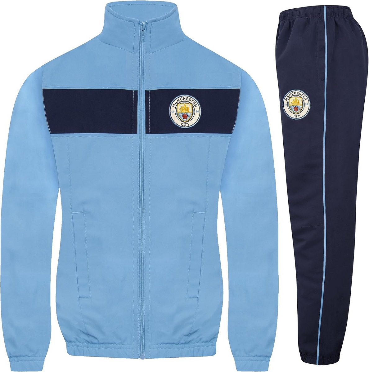 Voetbalcadeau jongens jas en broek trainingspak set voor 6-7 jaar
