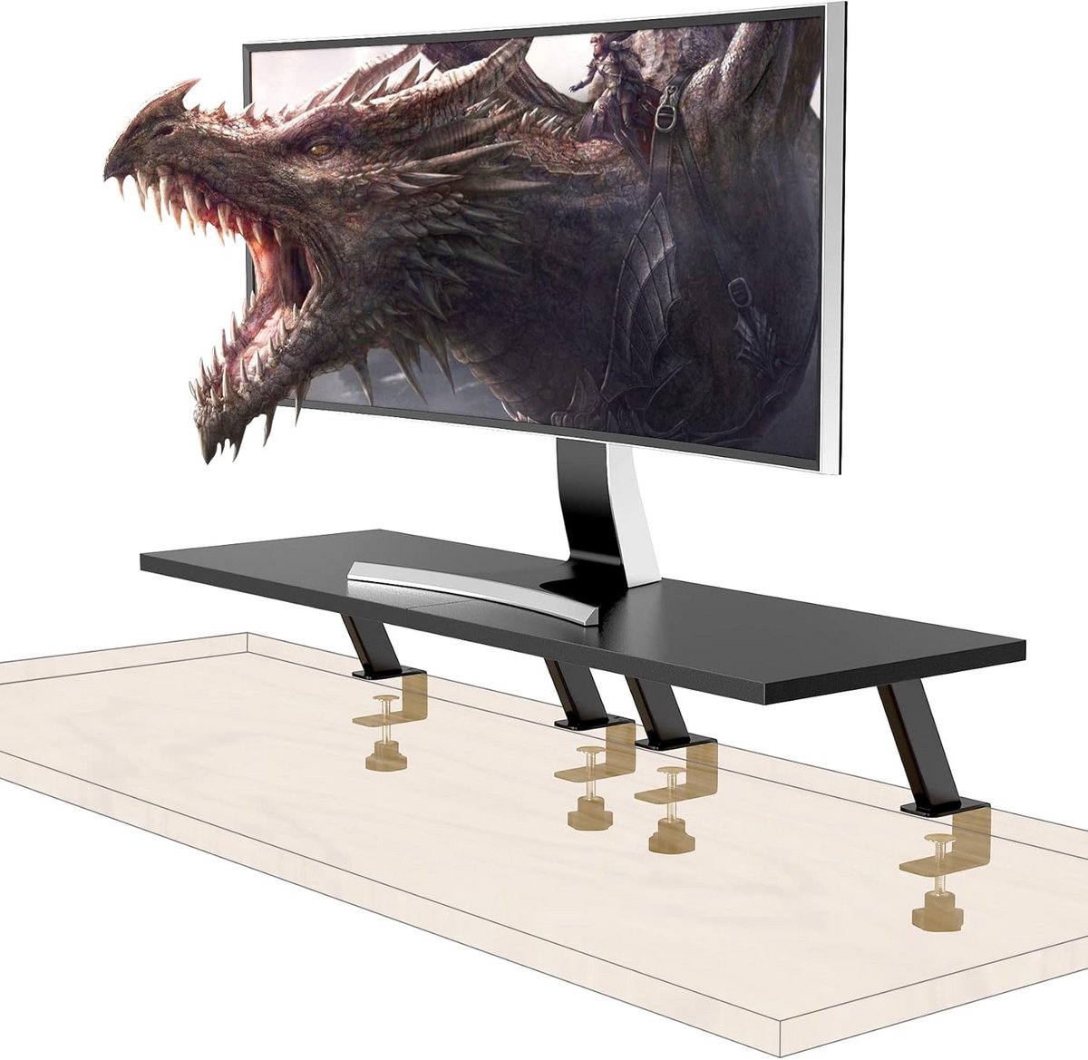 Gome Monitorstandaard voor computerschermen