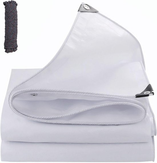 Waterdicht Afdekzeil 180 g/m² PE met Ingestanste Ringen, UV-Bestendig