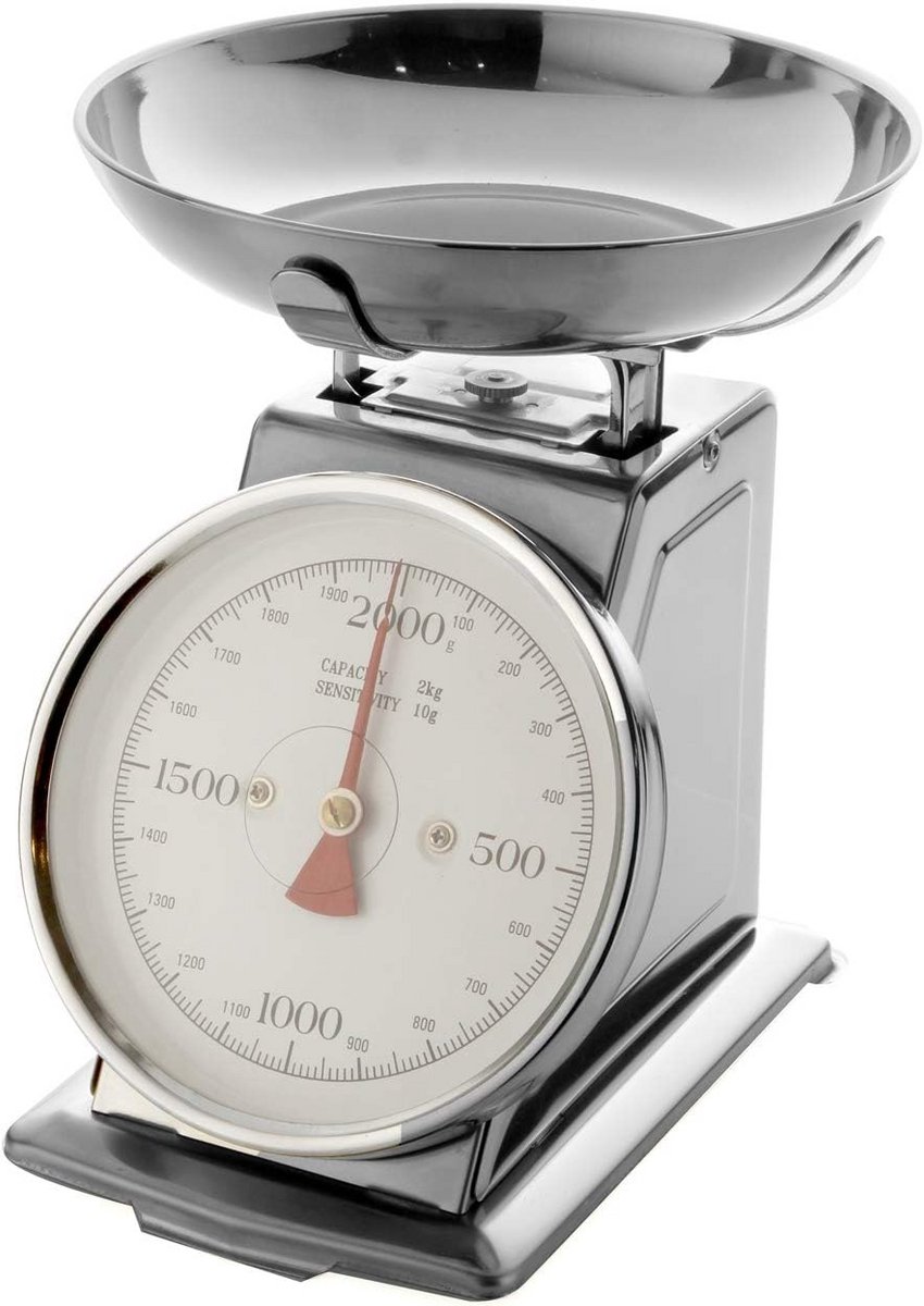 Digitale Keukenweegschaal RVS tot 2 kg