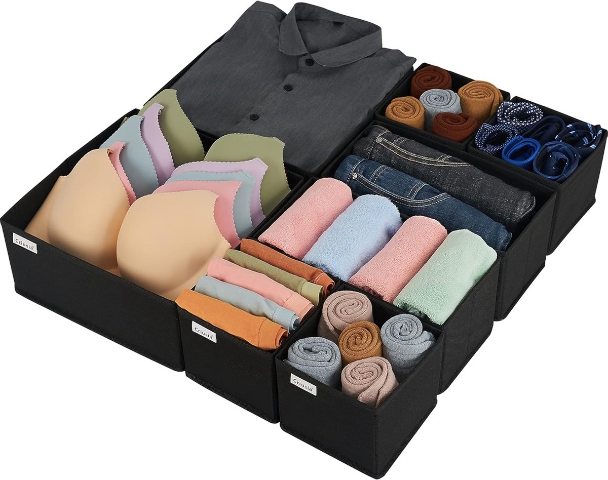 Opvouwbare Lade-organizer Kleding Sokken Ondergoed Opslag (8-Pack)