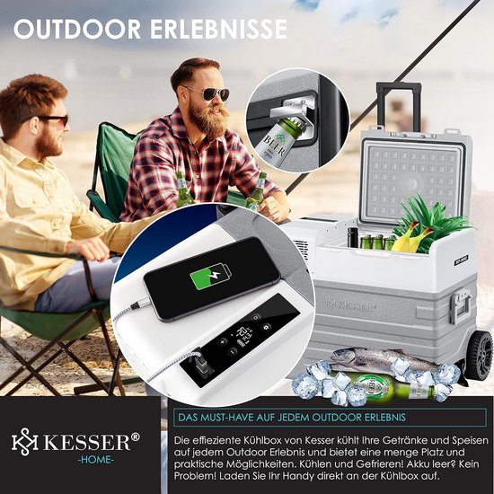 Elektrische Koelbox 52L met APP Controle en USB-Aansluiting - Ideaal voor Auto en Camping — afbeelding 5