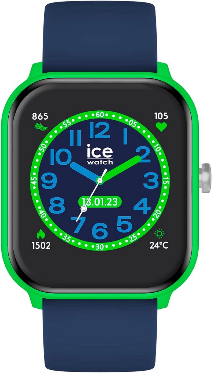 Smartwatch voor Meisjes met Siliconen Band en Kleurrijk Design