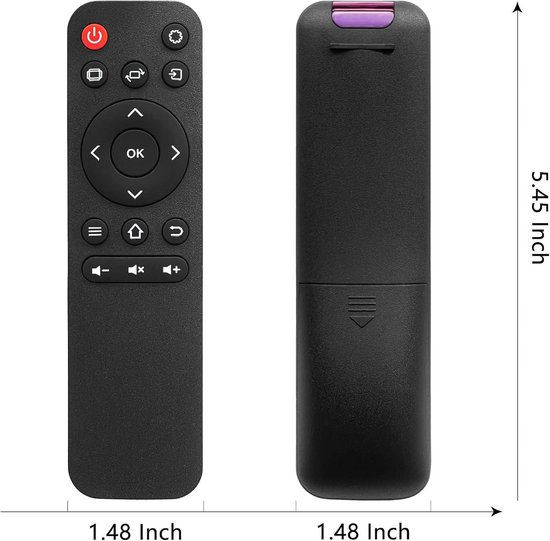 Vervangende Afstandsbediening Voor XIWBSY Mini-beamer Q2 – ABS-materiaal, AAA-batterijen, Eenvoudig Te Gebruiken, Niet Voor T07