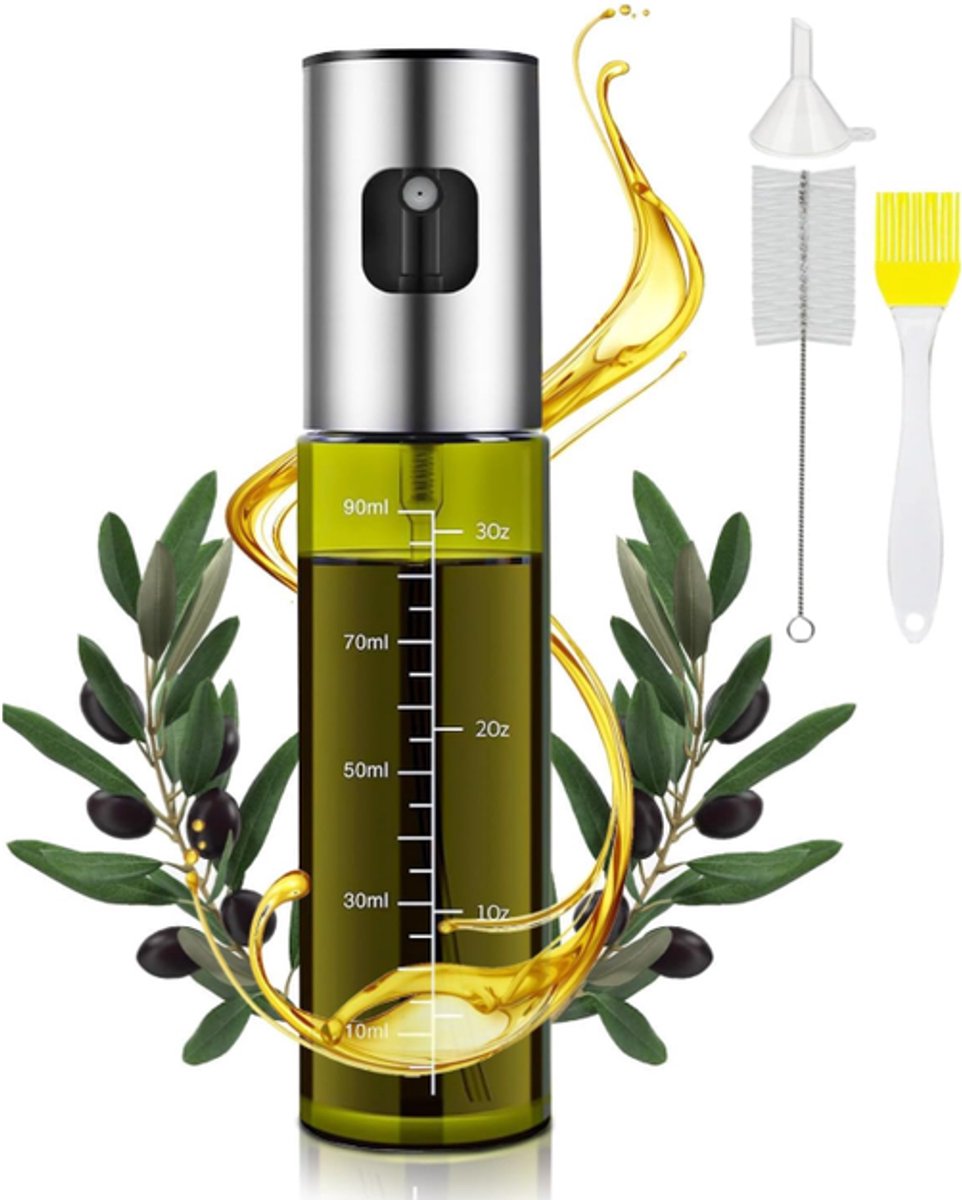 Oliespuit - spuitfles - Olijfolie Sprayer -Olijfolie fles - olie sprayer - oliefles - Glas - Groen