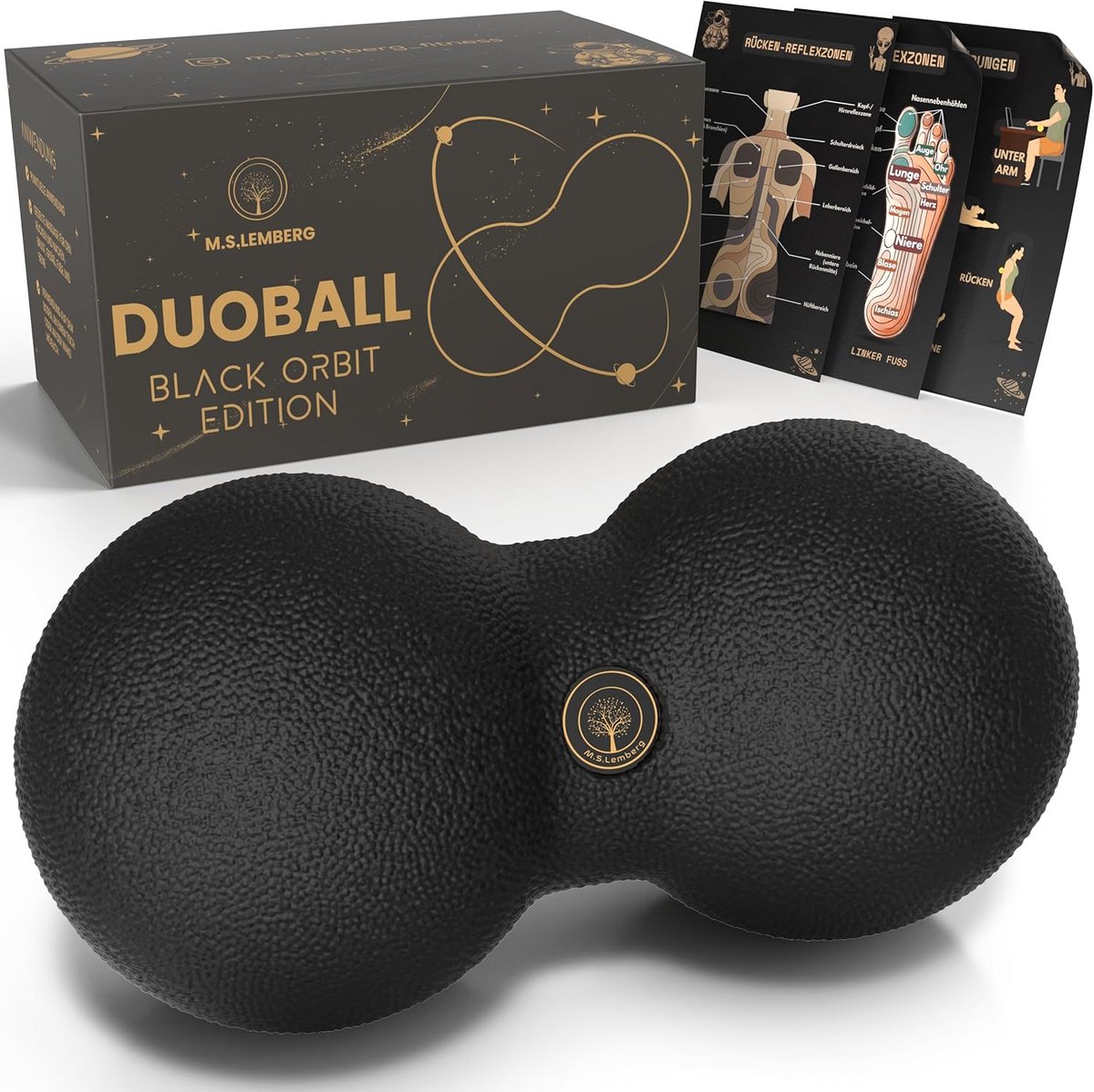 Dubbele Massagebal 8 cm voor Triggerpointmassage Rug, Nek en Spieren