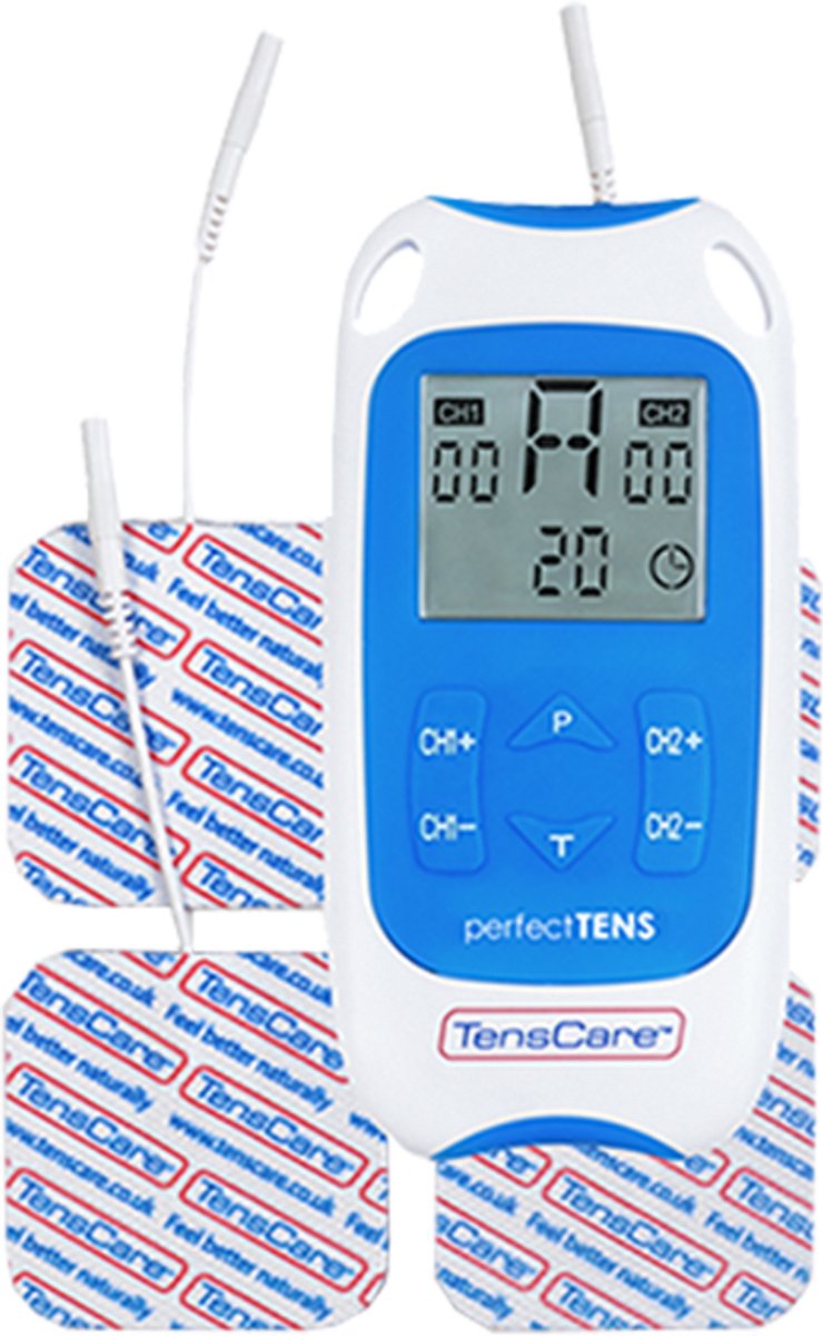 TensCare Perfect TENS - Klinisch Bewezen TENS-machine TENS apparaat | Pijnverlichting | Elektrodentherapie | electroden pads tens | elektrodenpads | Zelfklevende Elektroden Pads |