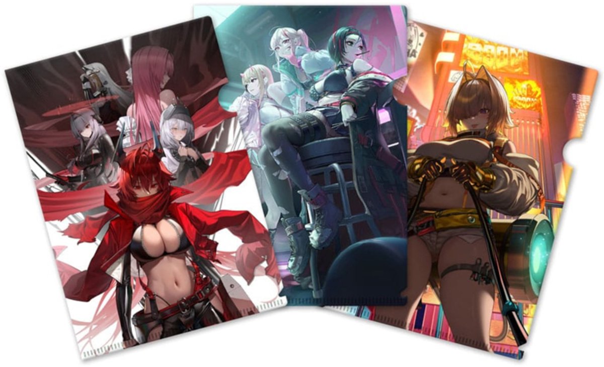 Sakami Merchandise Goddess of Victory: Nikke Clearfile 3-Set Stationery
