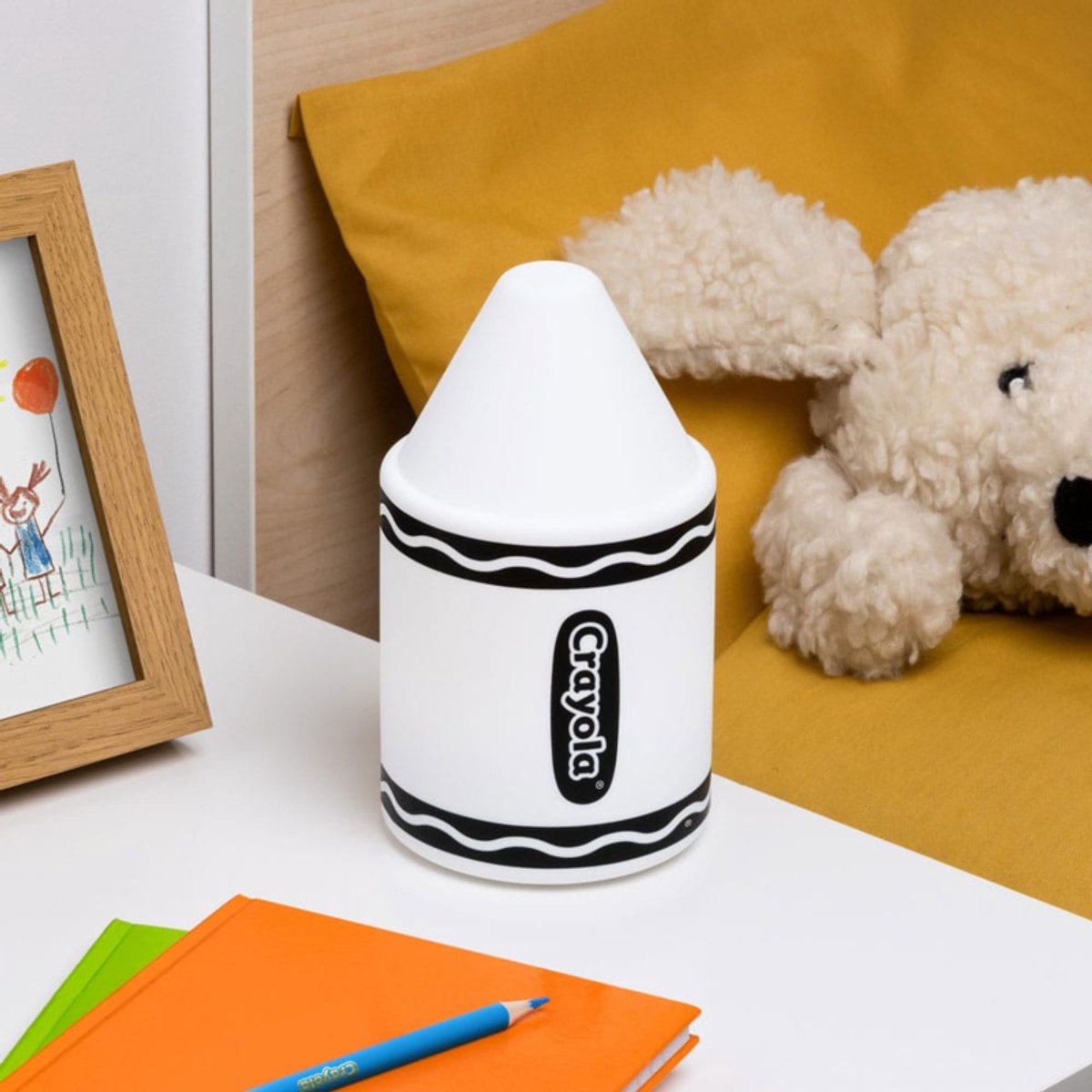 Crayola oplaadbaar siliconen licht – officieel gelicentieerde krijtvormige multicolor lamp, ideaal voor kinder‑nachtkastjes, klaslokalen en kinderdagverblijven – Paladone