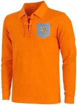 COPA Football - Holland 1934 - Retro Voetbalshirt - Heren - Lange mouw - XS - Oranje