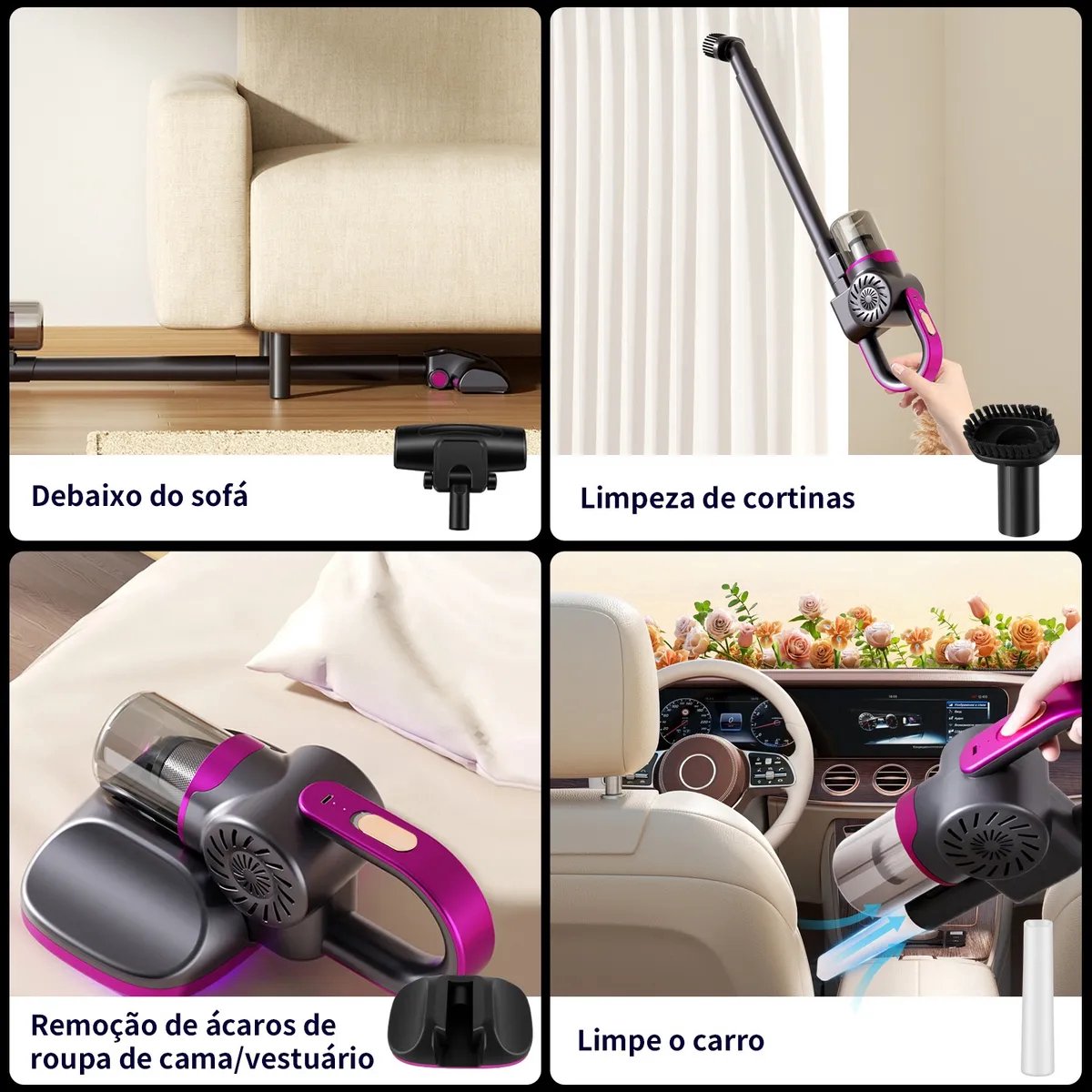 Draadloze Draadloze Stick Stofzuiger 2-in-1 Handstofzuiger - afbeelding 3