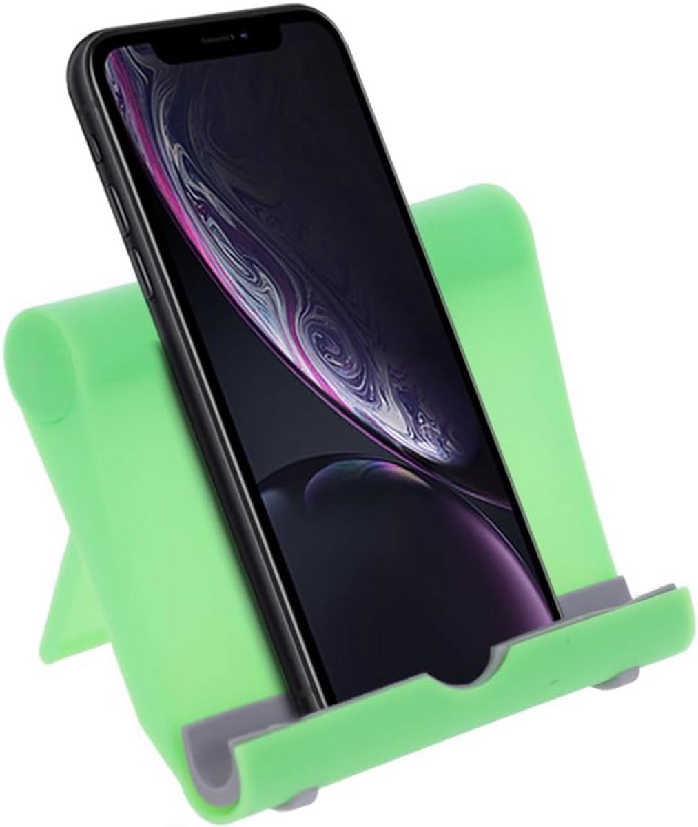 Universele Tafelstandaard voor Telefoon en Tablet tot 11 Inch - Groen